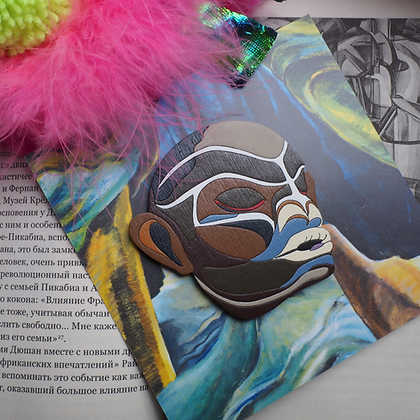 Брошь большая Зуноква. Эмили Карр