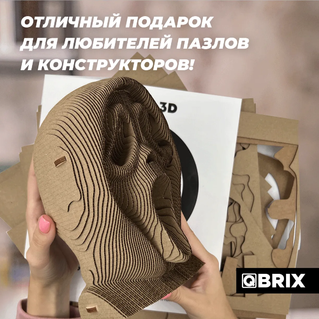 Картонный 3D конструктор Qbrix - Крик души