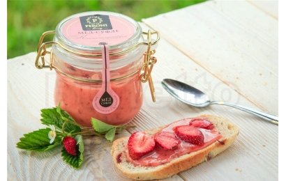 Мед-суфле Маргарита с клубникой, 250 гр.