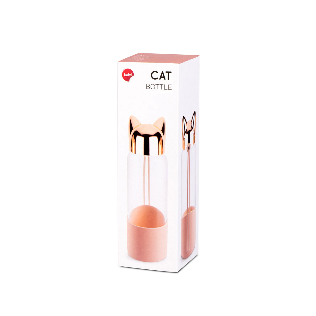 Бутылка для воды Cat (золотая), 0,35 л.