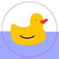 Стикер 3D Утка