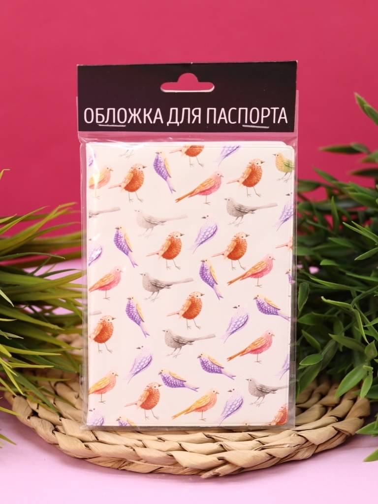 Обложка для паспорта Bird Pattern
