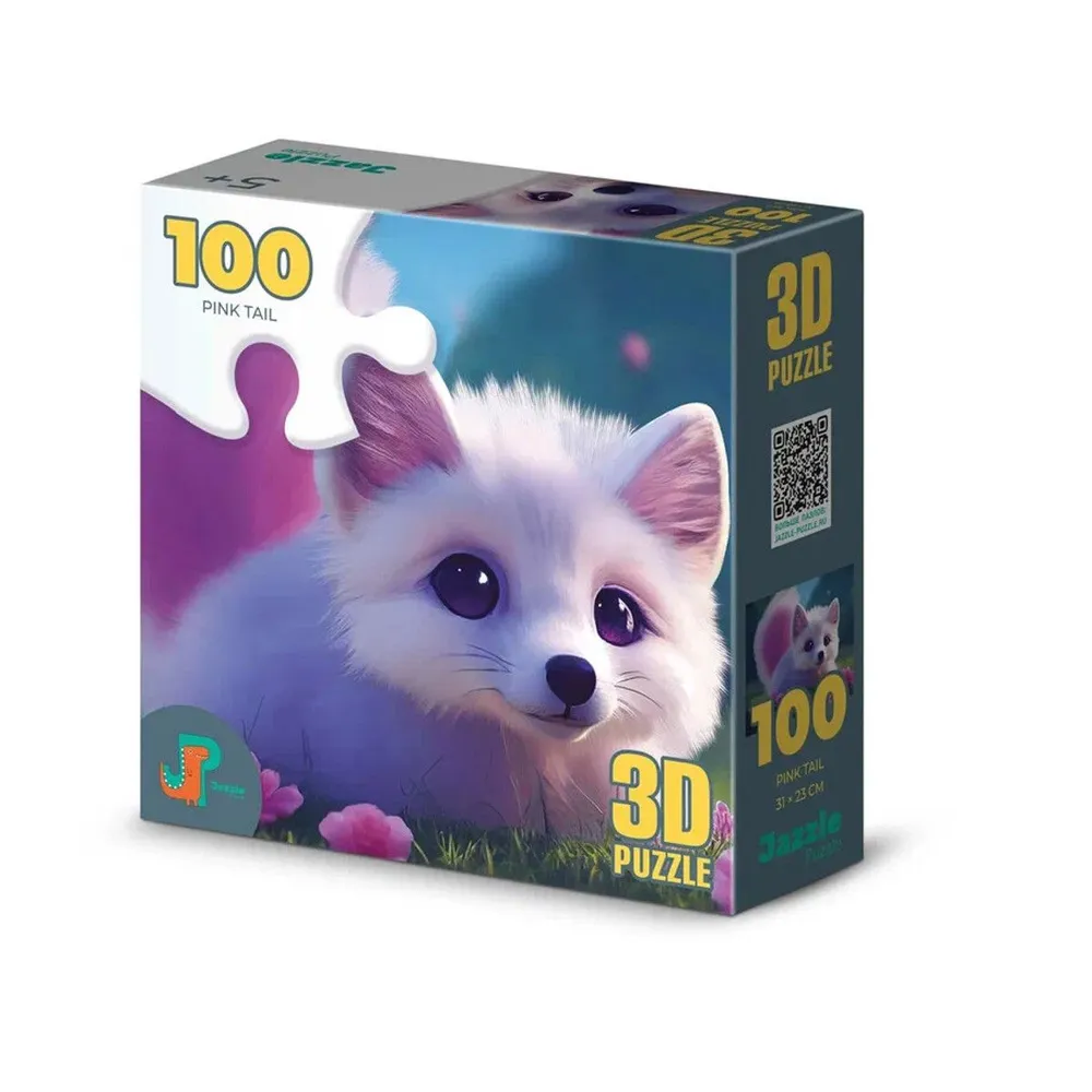 Пазл 3D Розовый хвост, 100 деталей (16018)