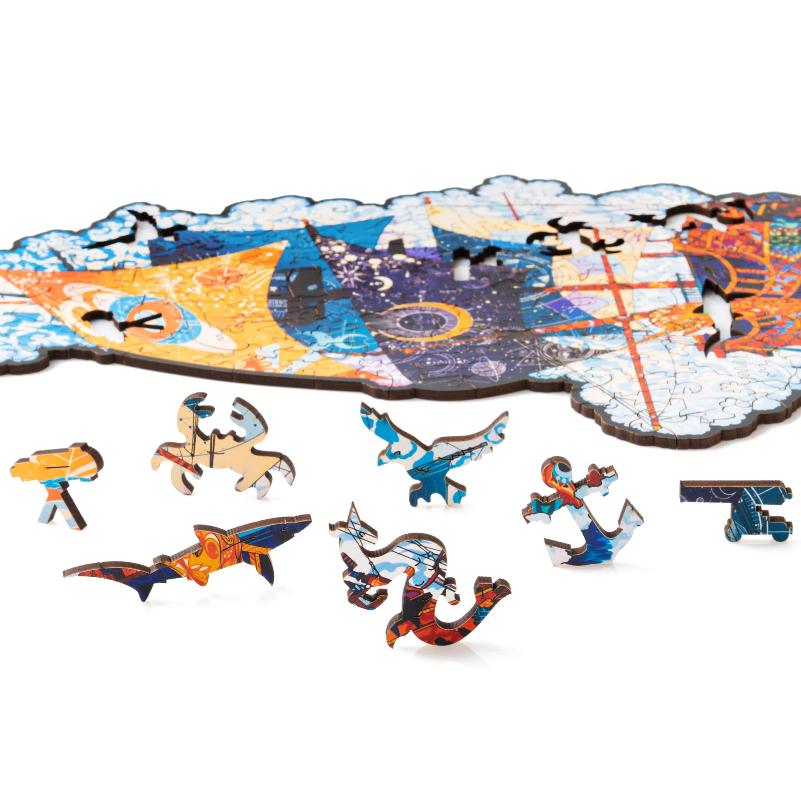 Деревянный пазл Корабль XL