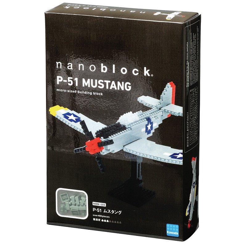 Конструктор Nano Самолет P-51 Мустанг
