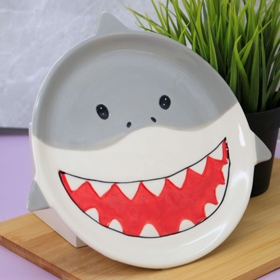 Тарелка керамическая Shark plate