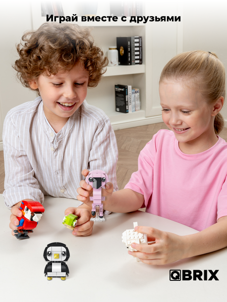 Конструктор Qbrix Kids Фламинго