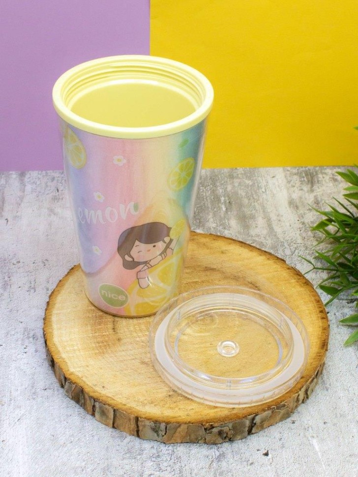 Тамблер Girl lemon (yellow)