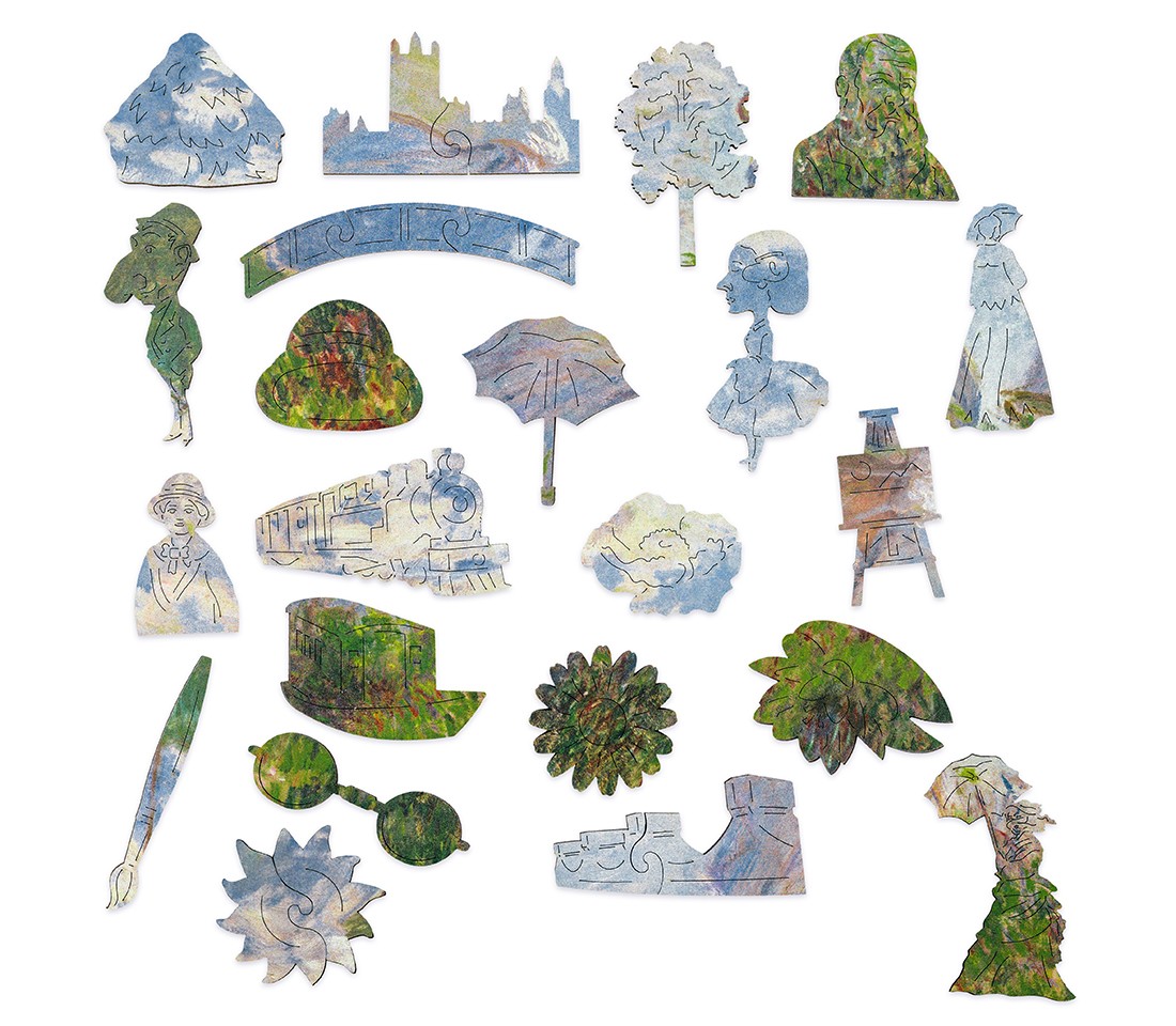 Деревянный пазл Клод Моне. Дама с зонтиком