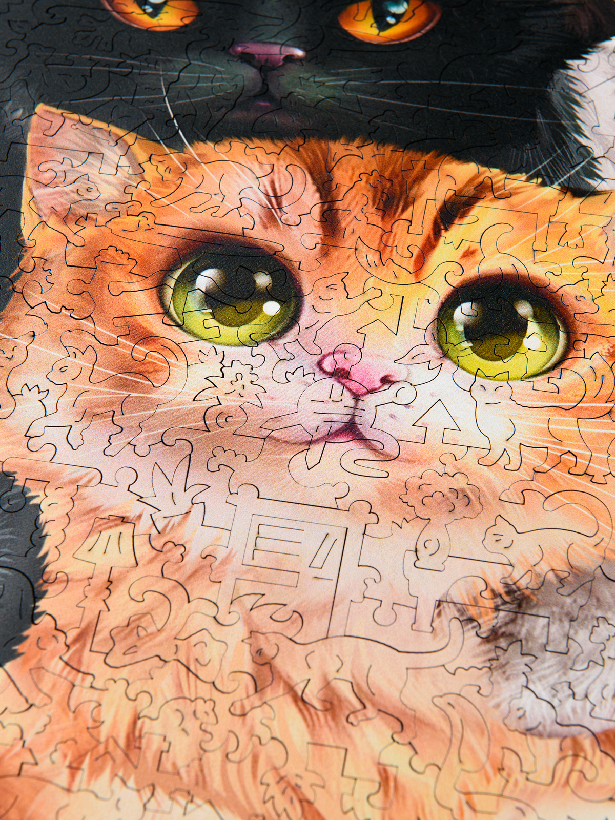 Деревянный пазл Котики DL