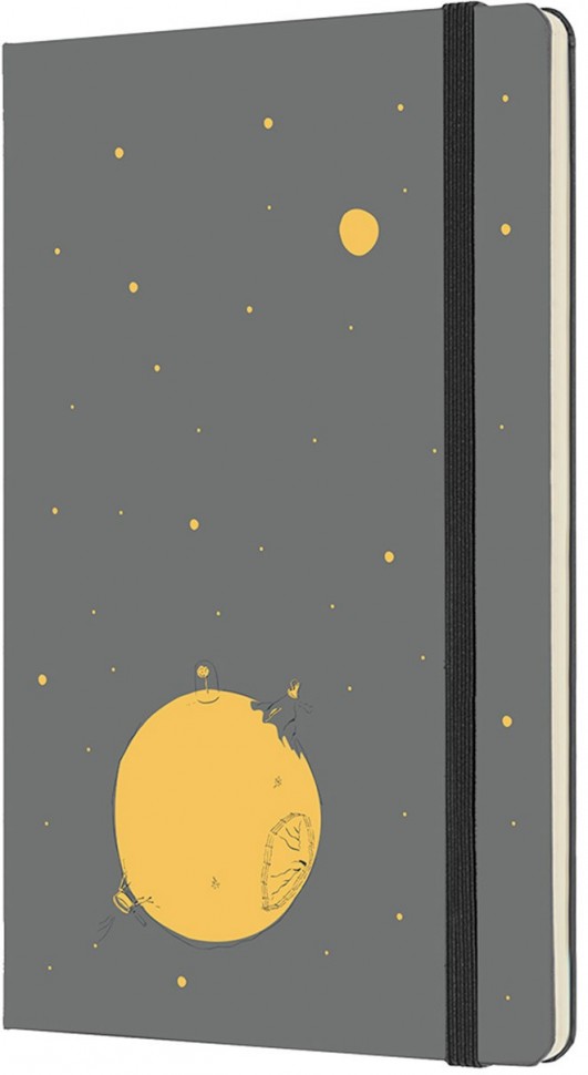 Записная книжка Le Petit Prince (нелинованная) Large, серый