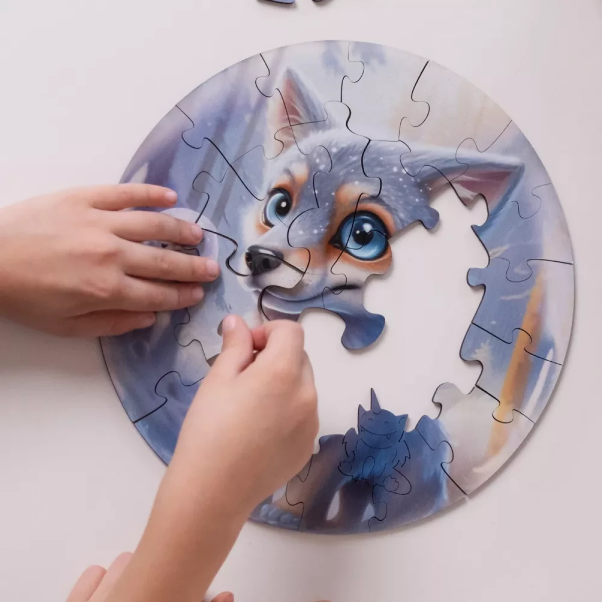 Деревянный пазл Bubblezz Волчонок, 30 дет.