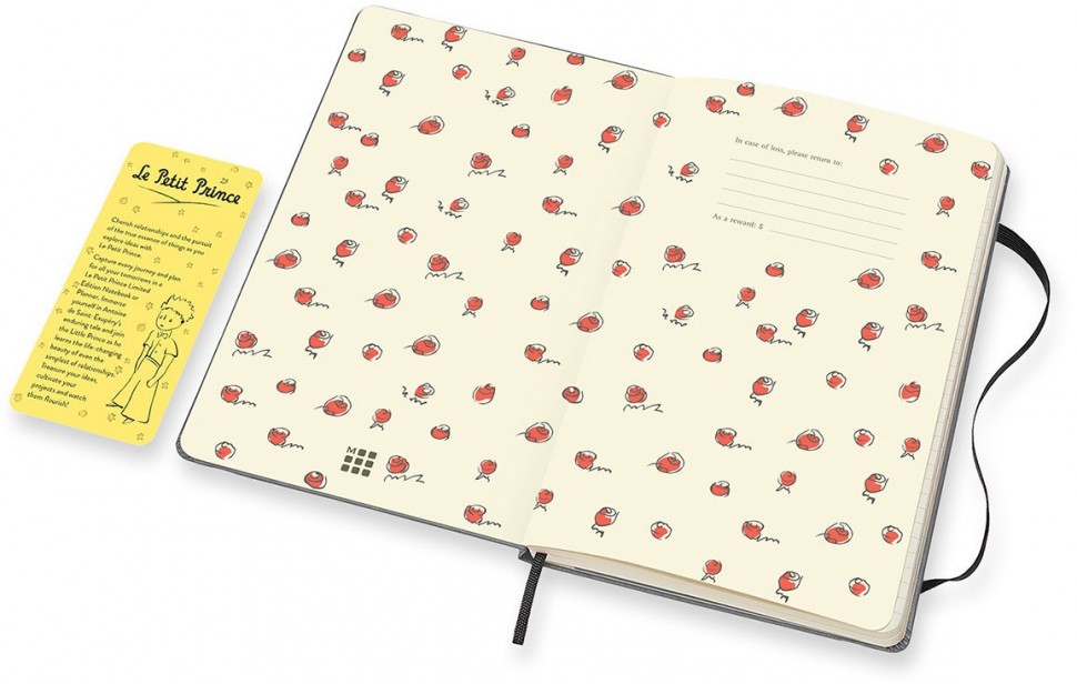 Записная книжка Le Petit Prince (нелинованная) Large, серый