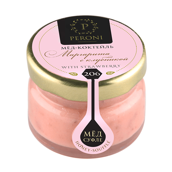 Мед-суфле Маргарита с клубникой, 30 гр.