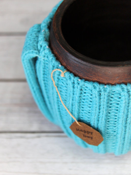 Вязаная кружка Айсберг