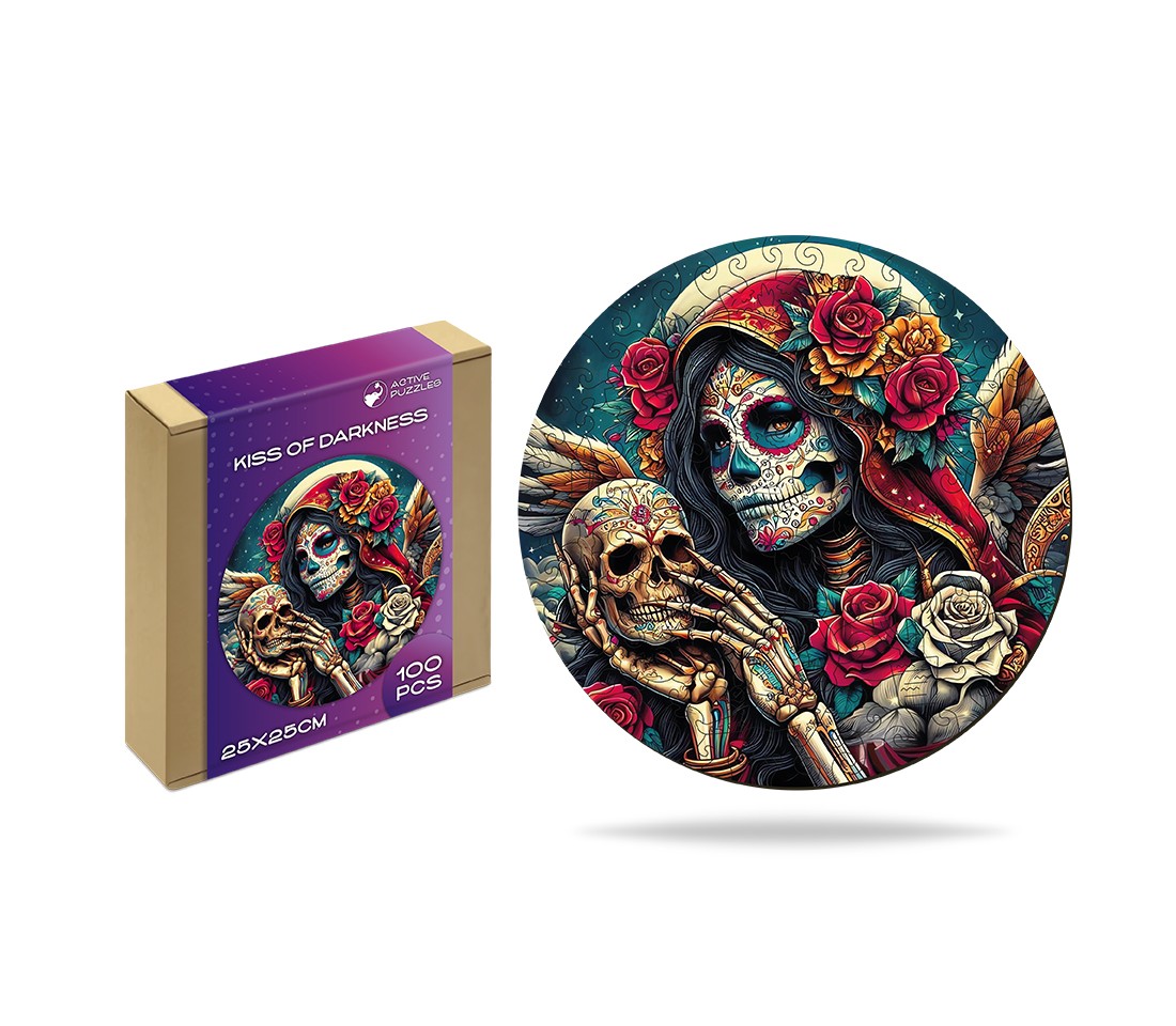 Деревянный пазл Поцелуй тьмы