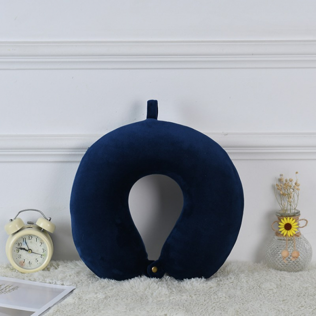 Подушка для путешествий Однотонная (синяя)