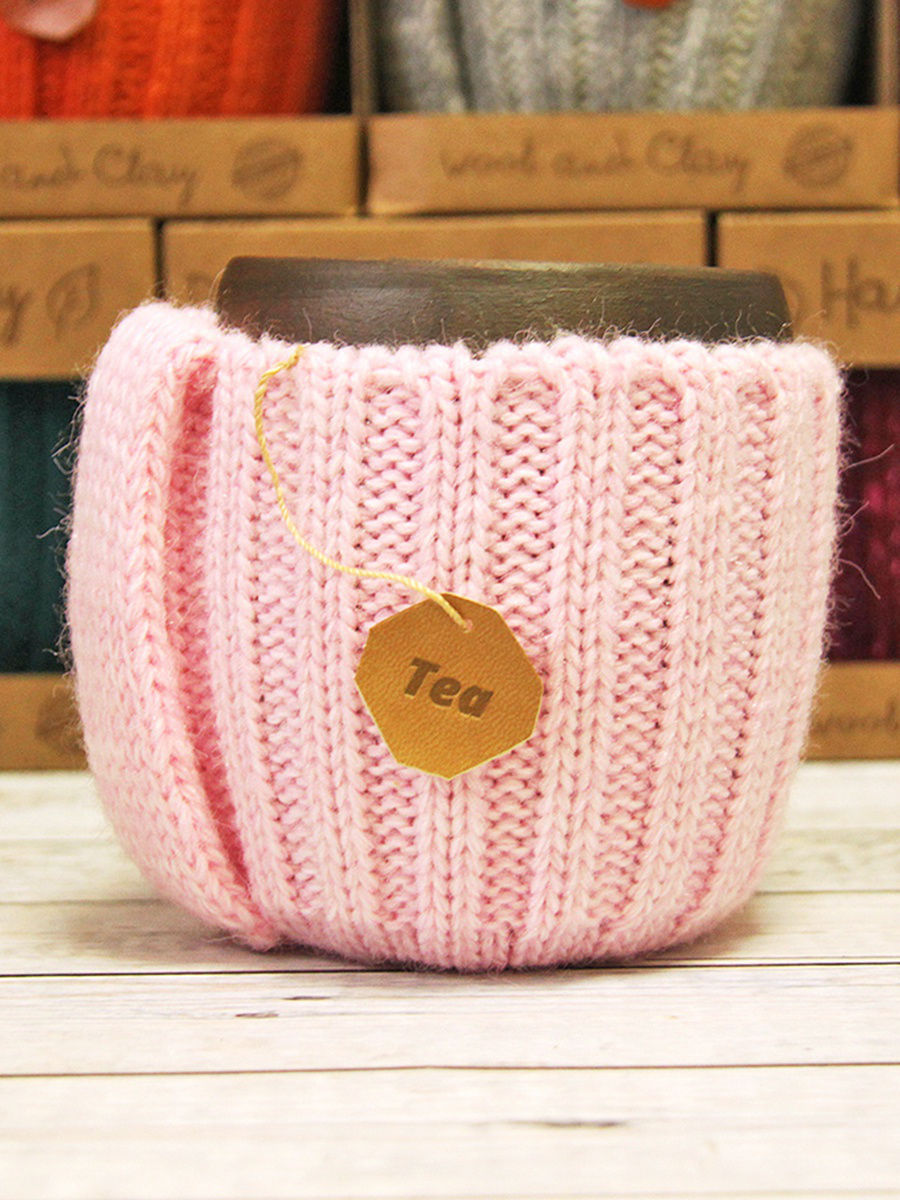 Вязаная кружка Клубничный Мохито