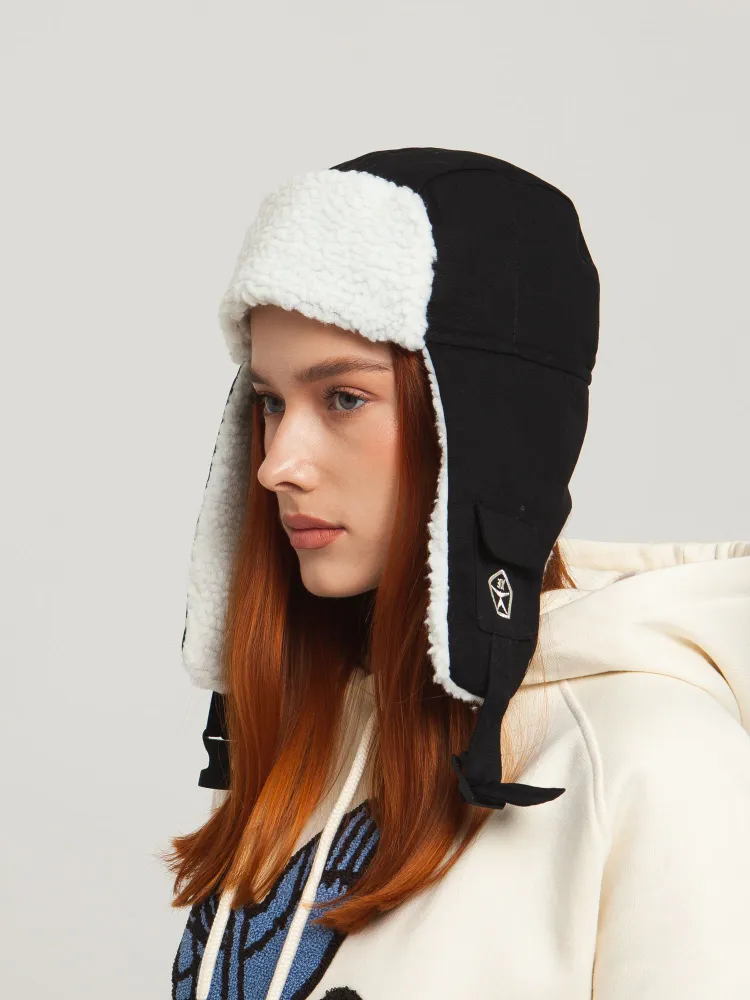 Шапка Запорожец Ushanka Beanie (Black-L/XL)