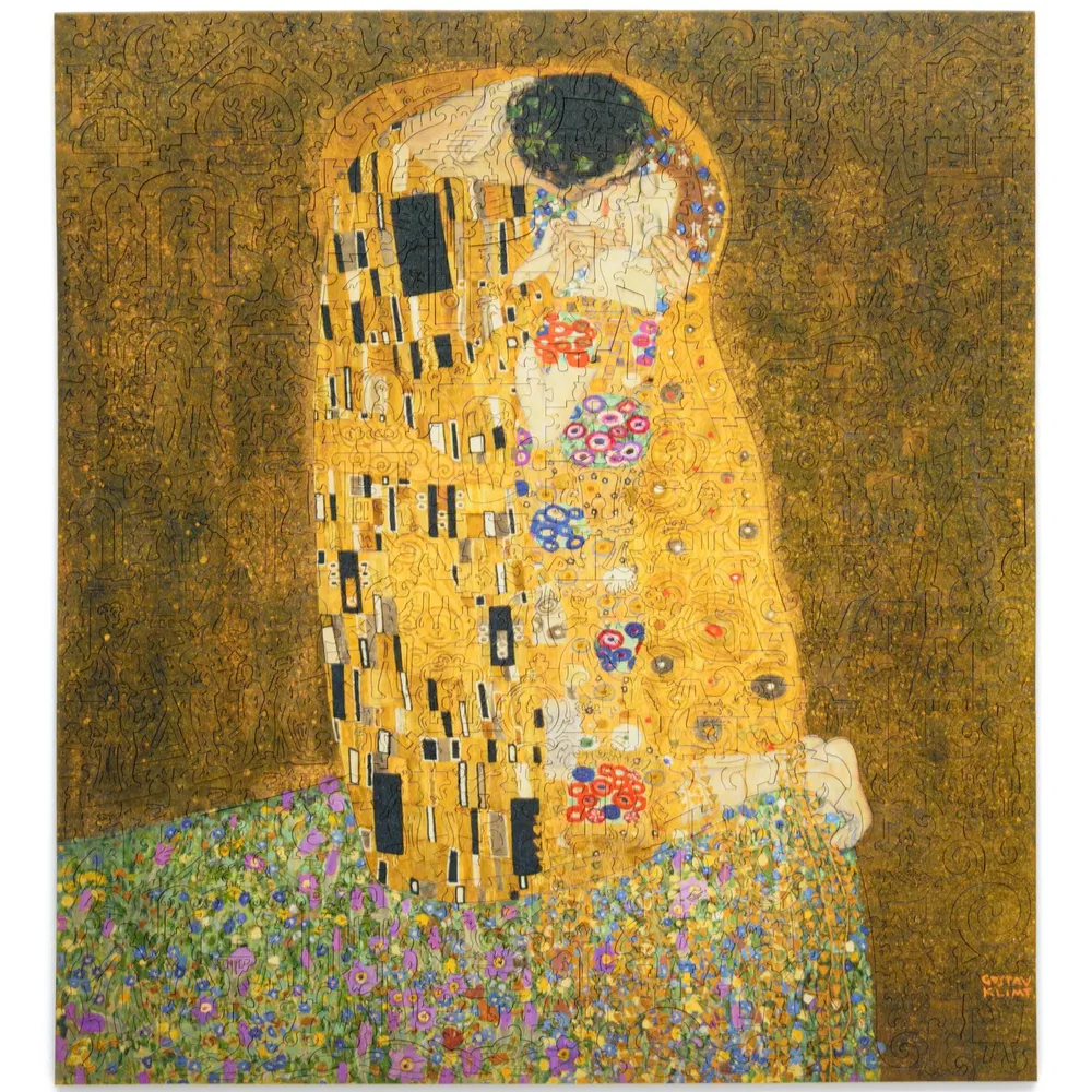 Деревянный пазл Климт Поцелуй