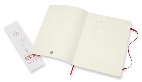 Записная книжка Classic Soft (в линейку) ХLarge, красный