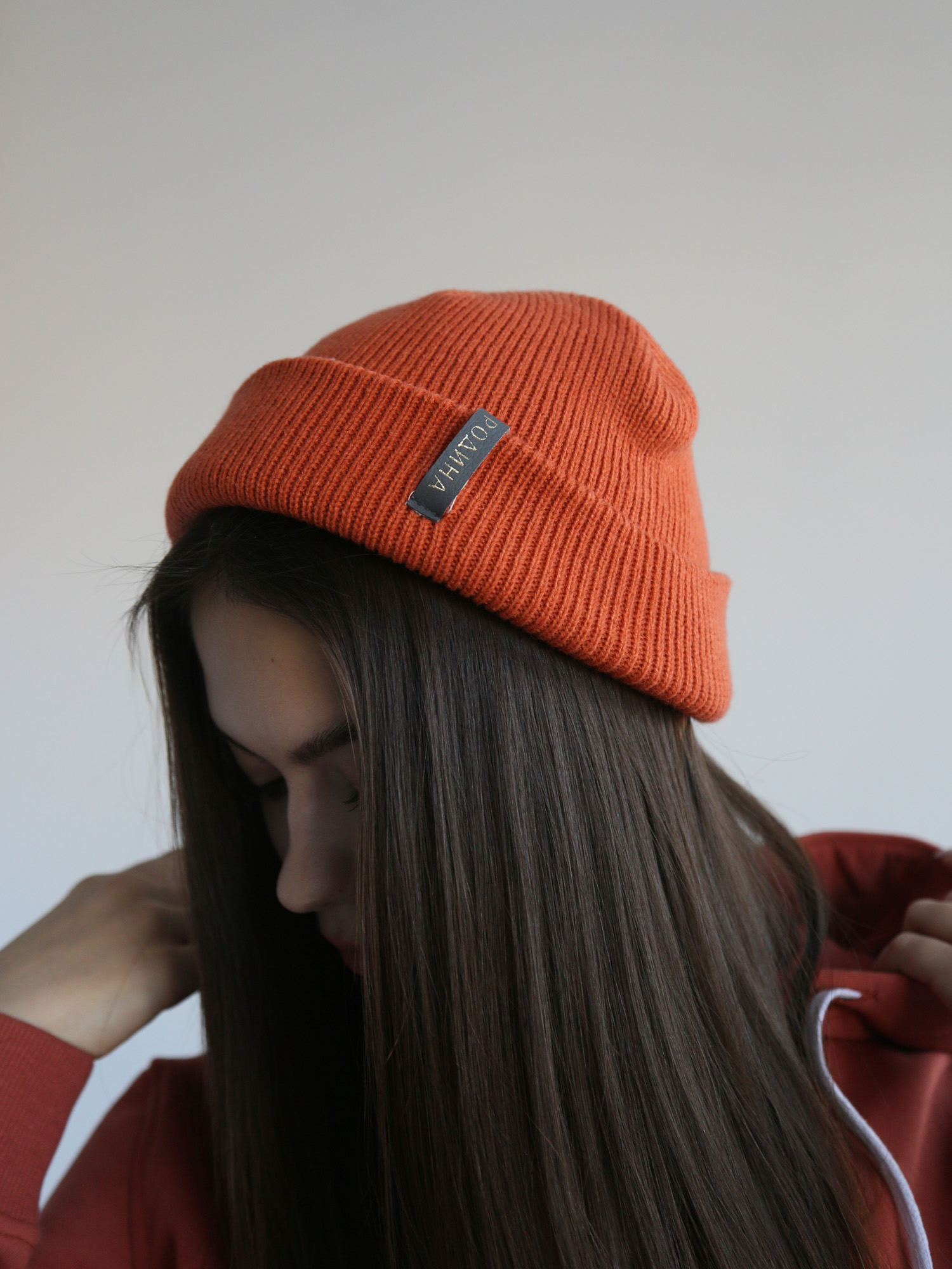 Шапка Родина Fat Beanie (Оранжевый)