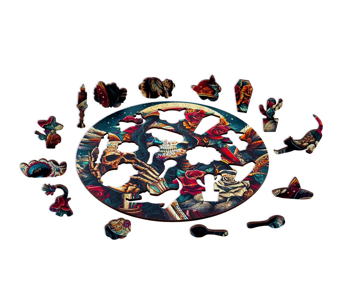 Деревянный пазл Поцелуй тьмы