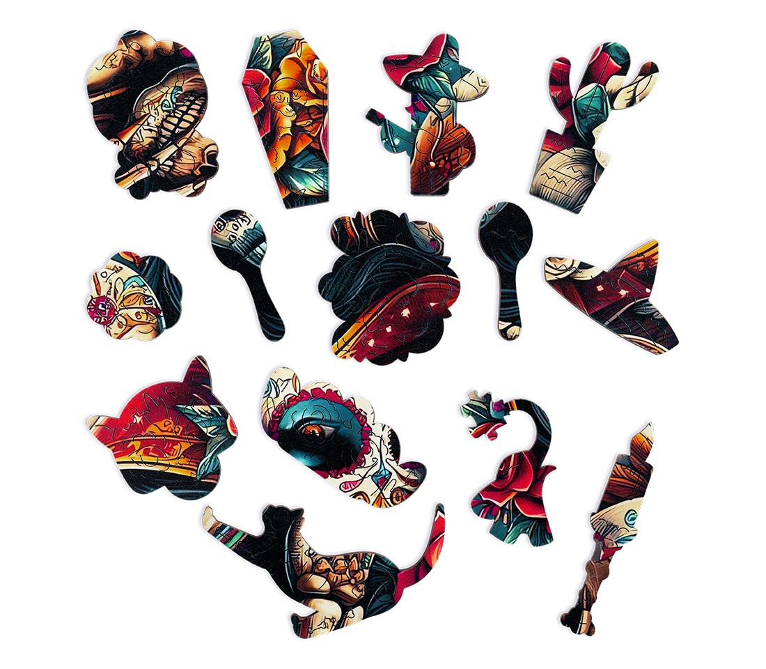 Деревянный пазл Поцелуй тьмы