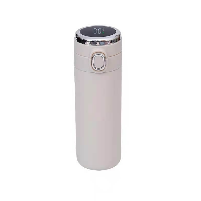 Термос с датчиком температуры Сlassic style (white), 420 мл