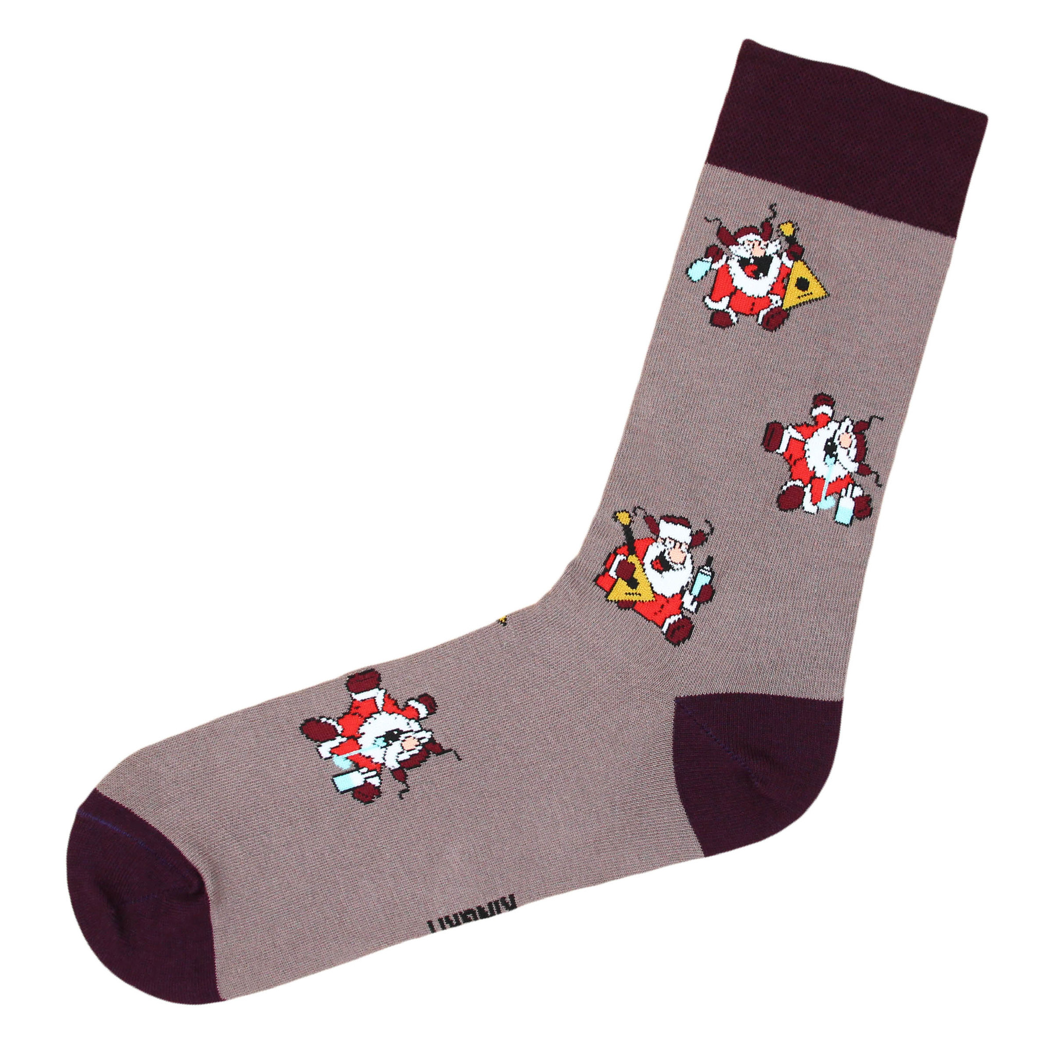 Носки Санта коричневый (36-41)