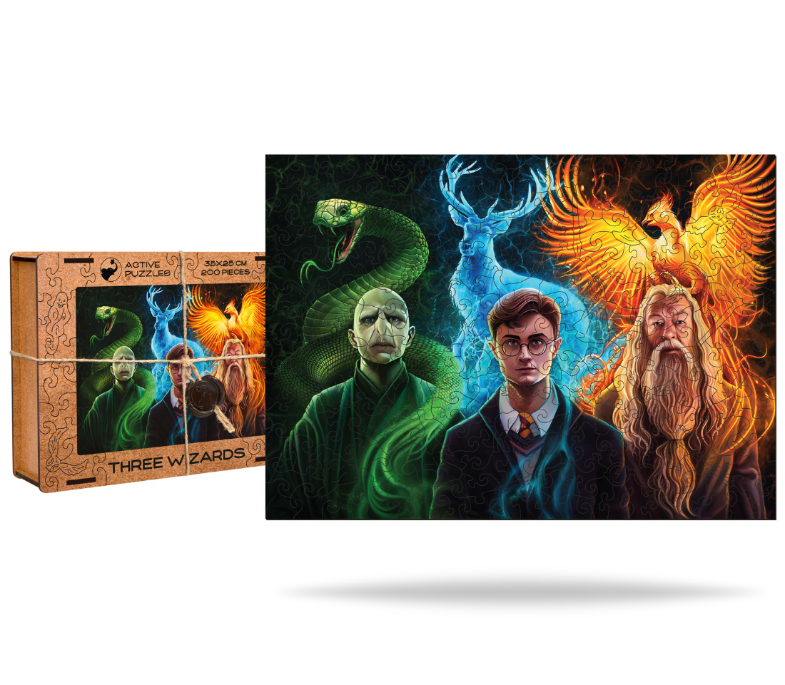 Деревянный пазл Гарри Поттер. Три Волшебника