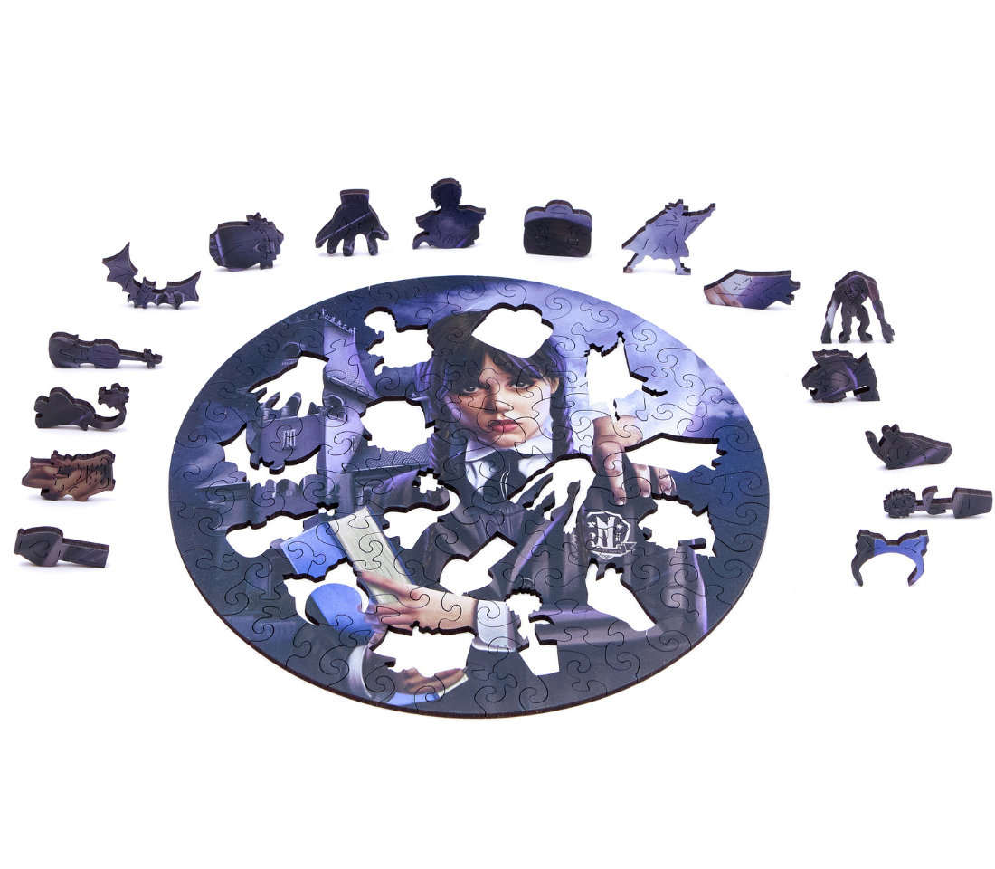 Деревянный пазл Уэнсдэй