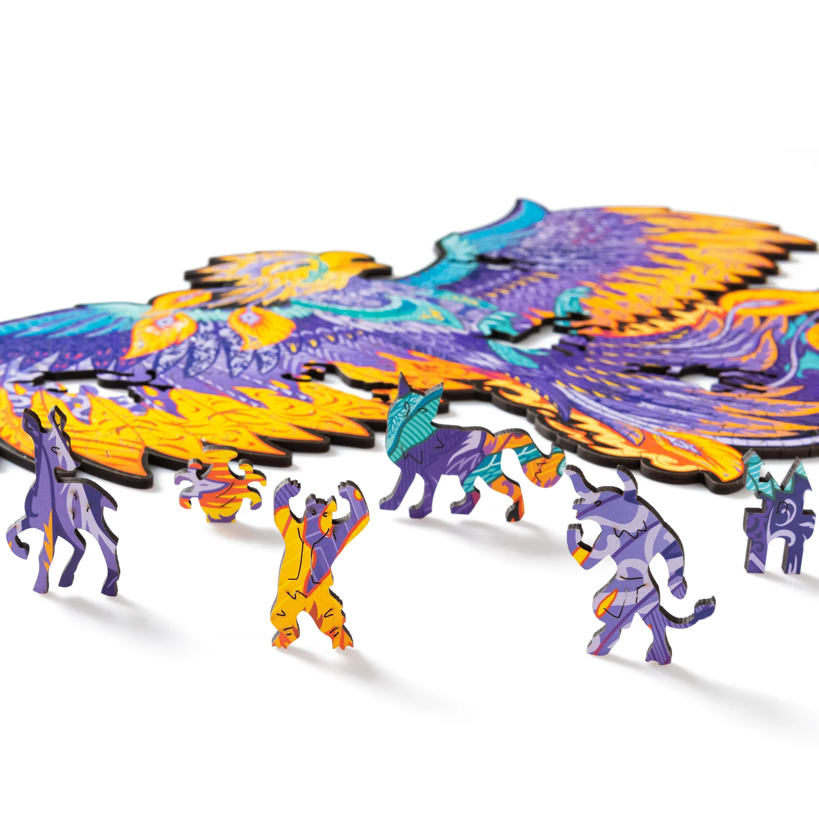 Деревянный пазл Феникс L