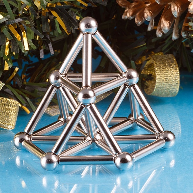 Магнитный конструктор Шарики и Цилиндры, сталь