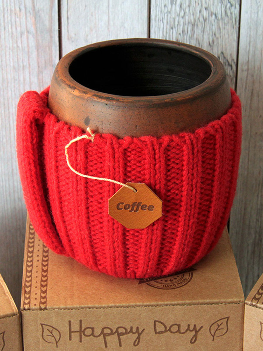 Вязаная кружка Сангрия