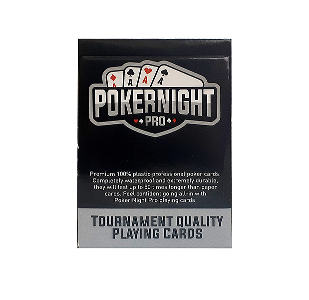 Карты для покера Poker Night Pro red 100% пластик