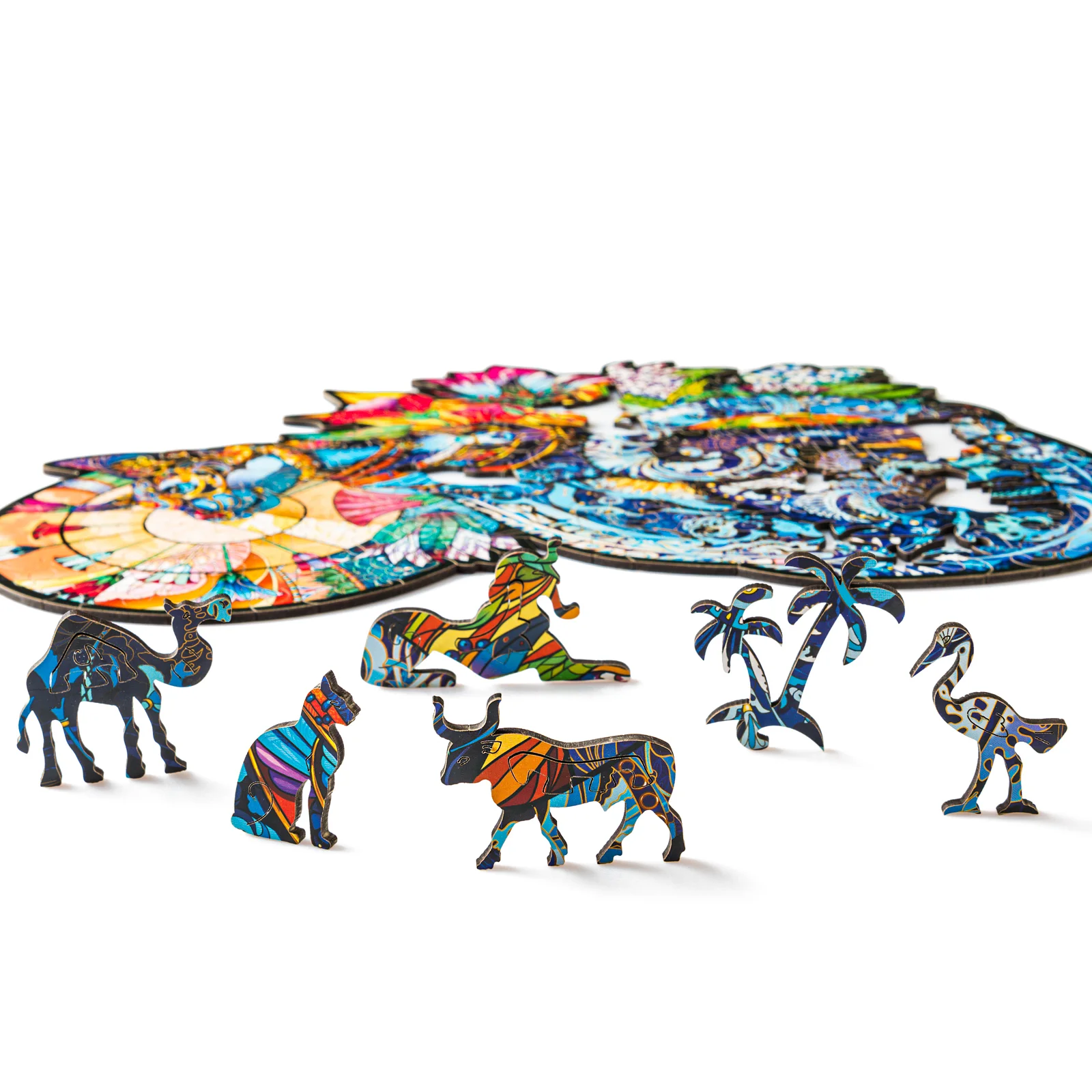 Деревянный пазл Египетская Кошка S