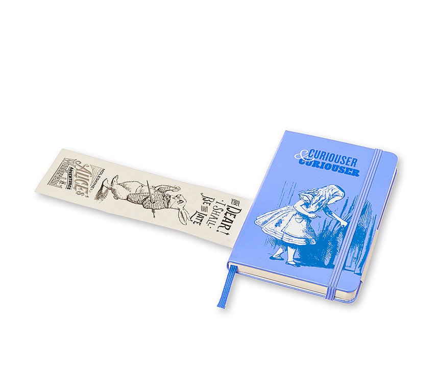 Записная книжка Alice (нелинованная), Pocket, голубой