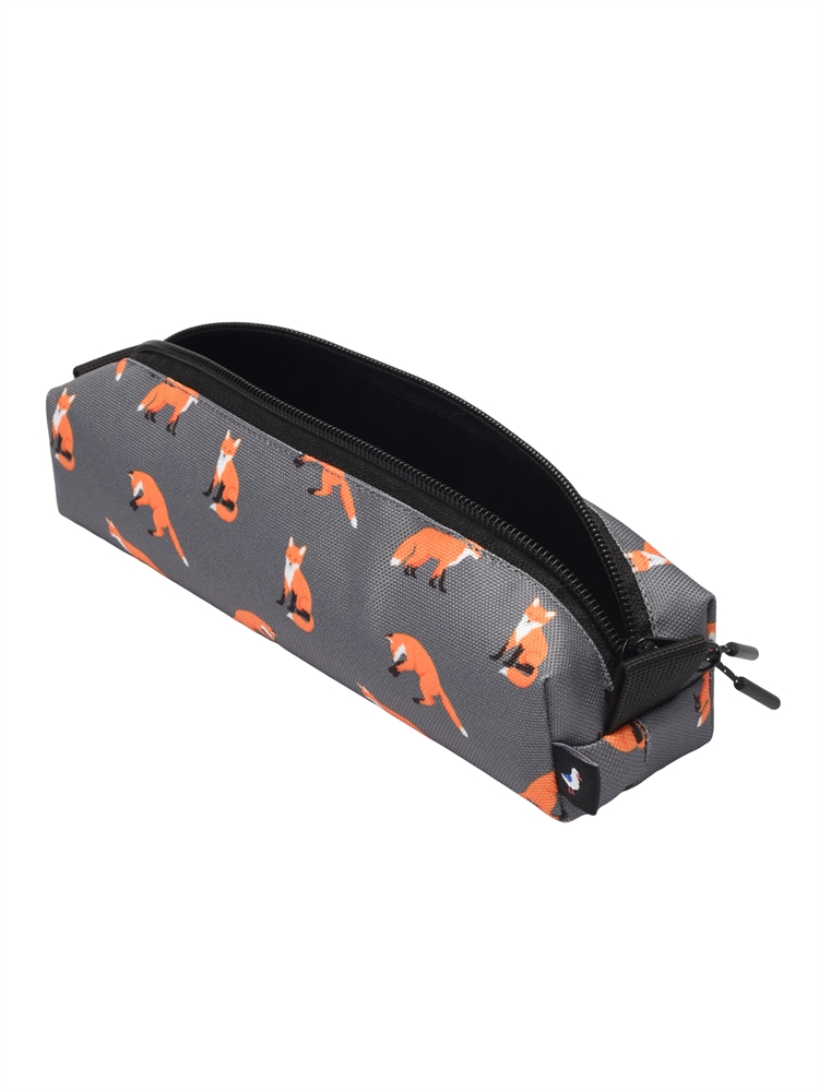 Пенал-косметичка 937 Лисы сером фоне r.store