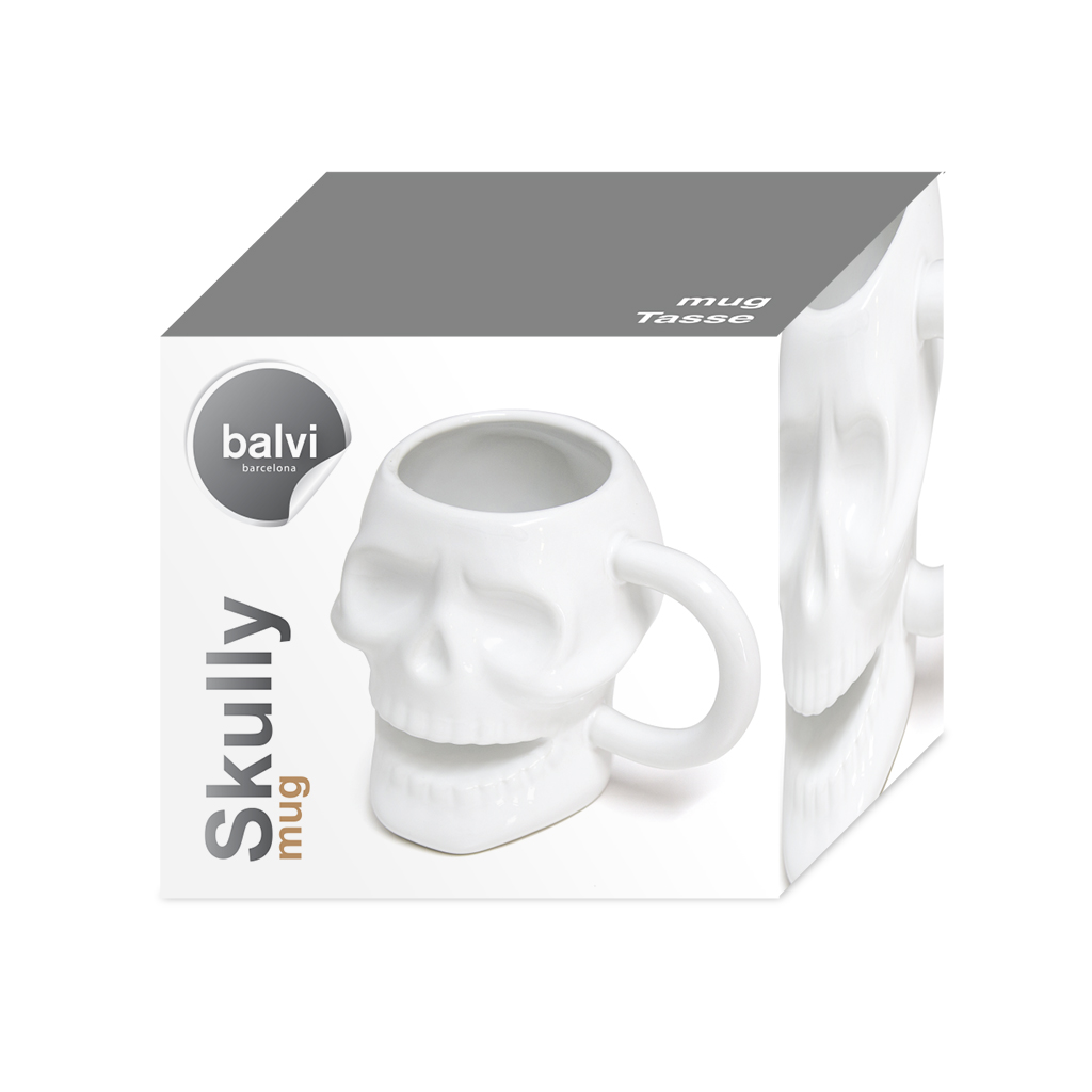 Кружка Skully 320мл белая