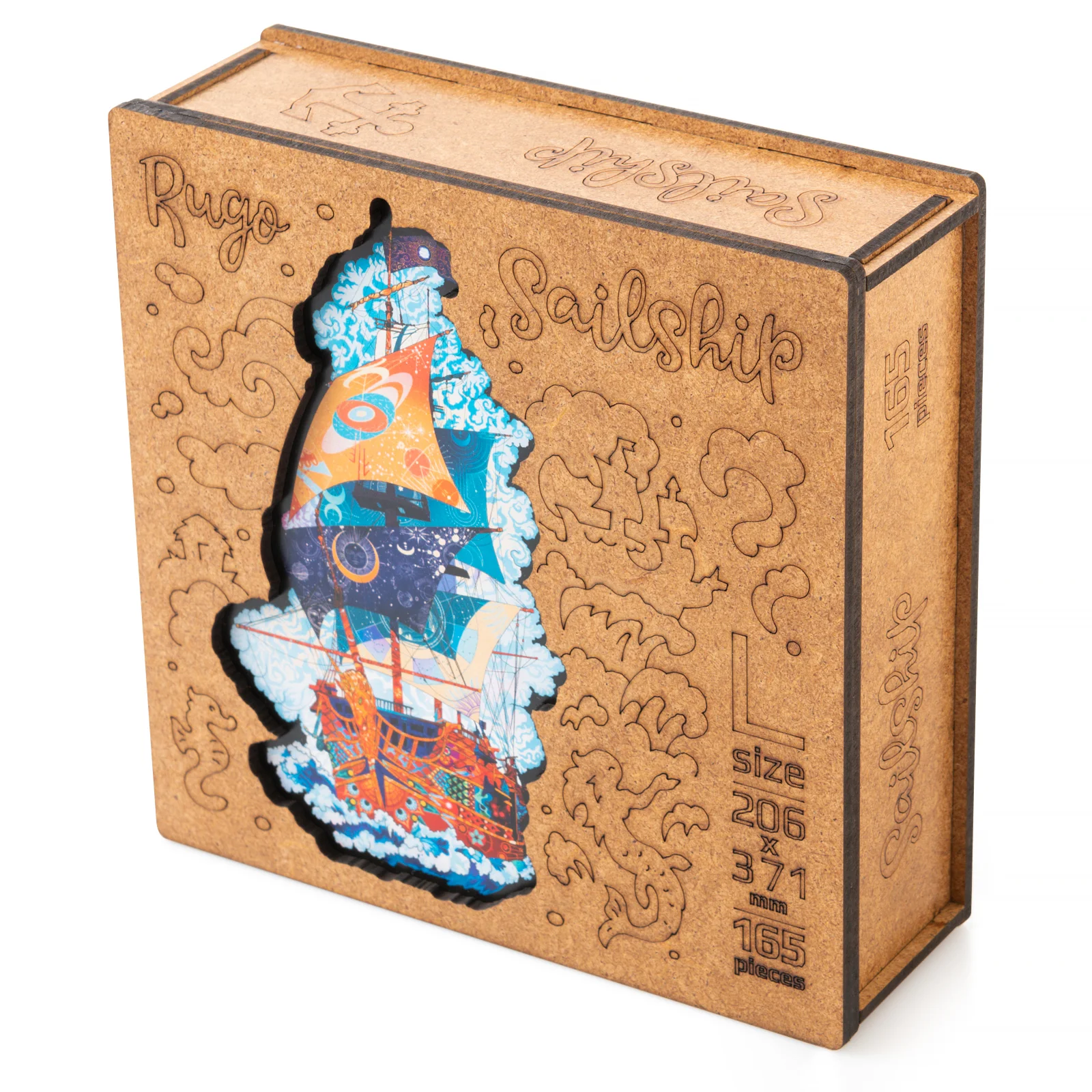 Деревянный пазл Корабль L