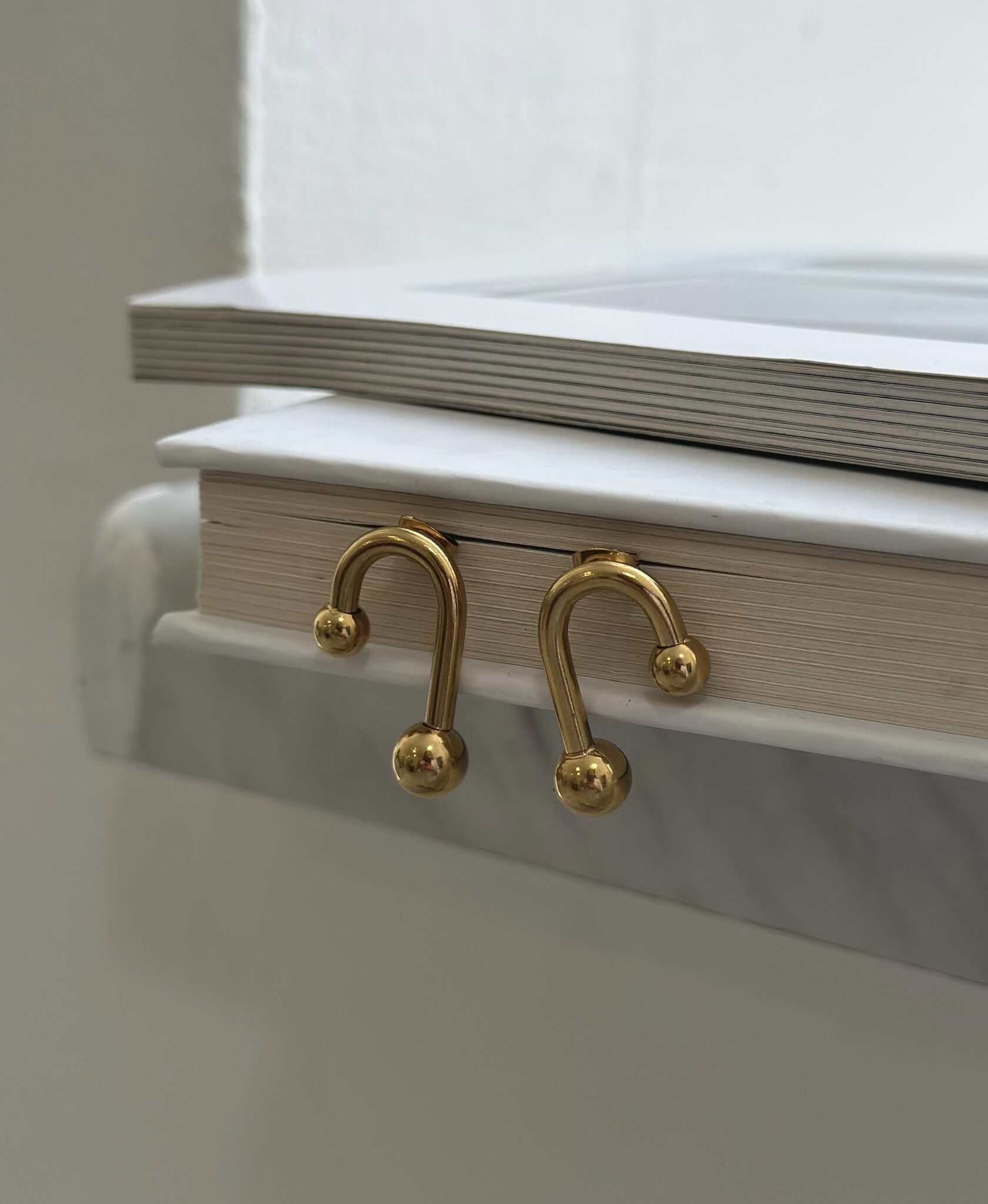 Серьги Minimal Шарики (позолота, ю.с)