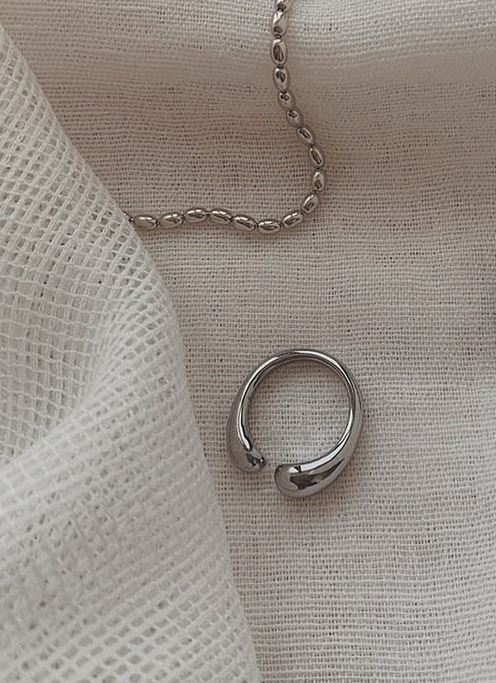 Кольцо Minimal Капелька (серебро)