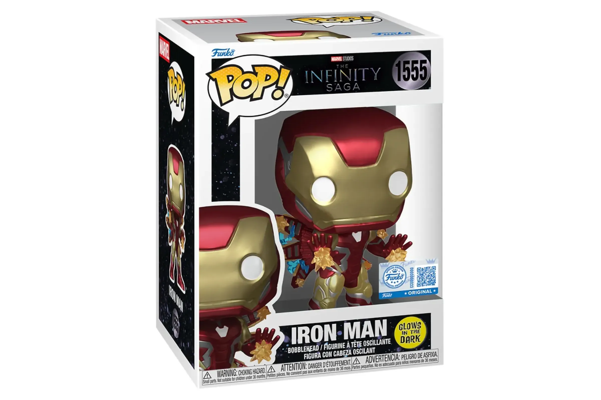 Фигурка Funko POP! Bobble Marvel Infinity Saga Avengers Endgame Iron Man (GW) (Exc) (1555) 88664