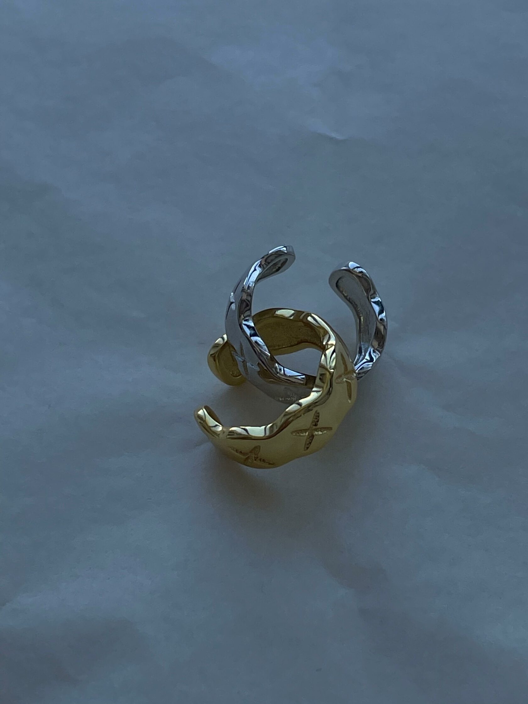 Кафф Minimal С крестиками (серебро)