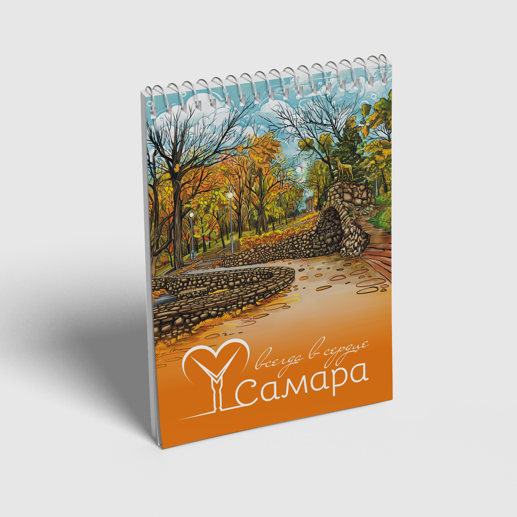 Блокнот Струковский сад А6 (на пружине)