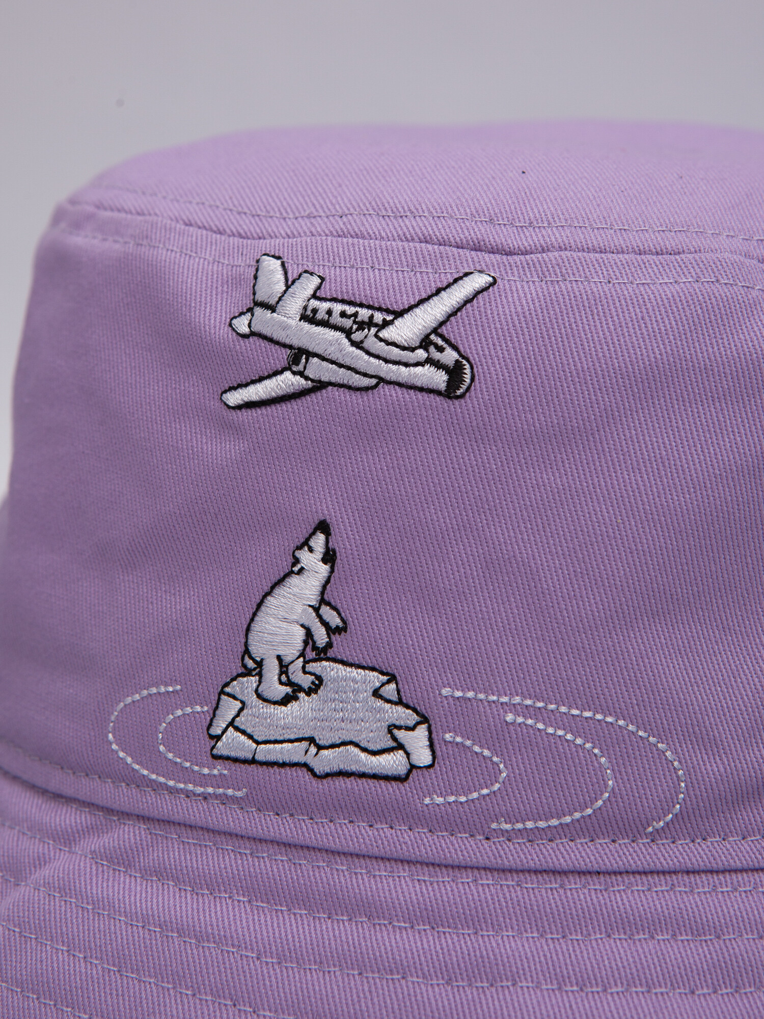 Панама Запорожец Мишка на льдине (Фиолетовый) L/XL