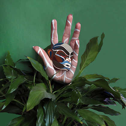 Брошь большая Зуноква. Эмили Карр