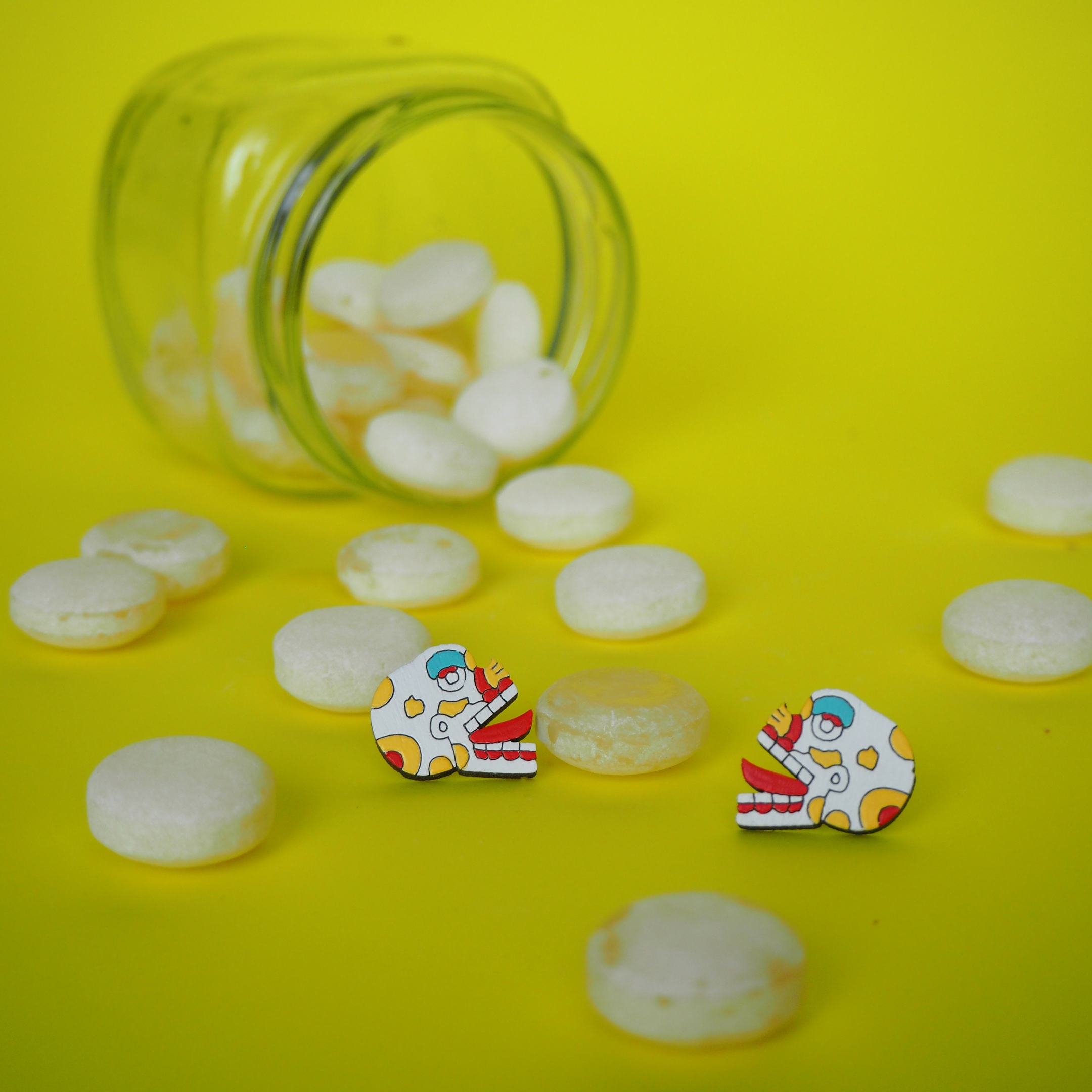 Сережки Ацтекские черепа