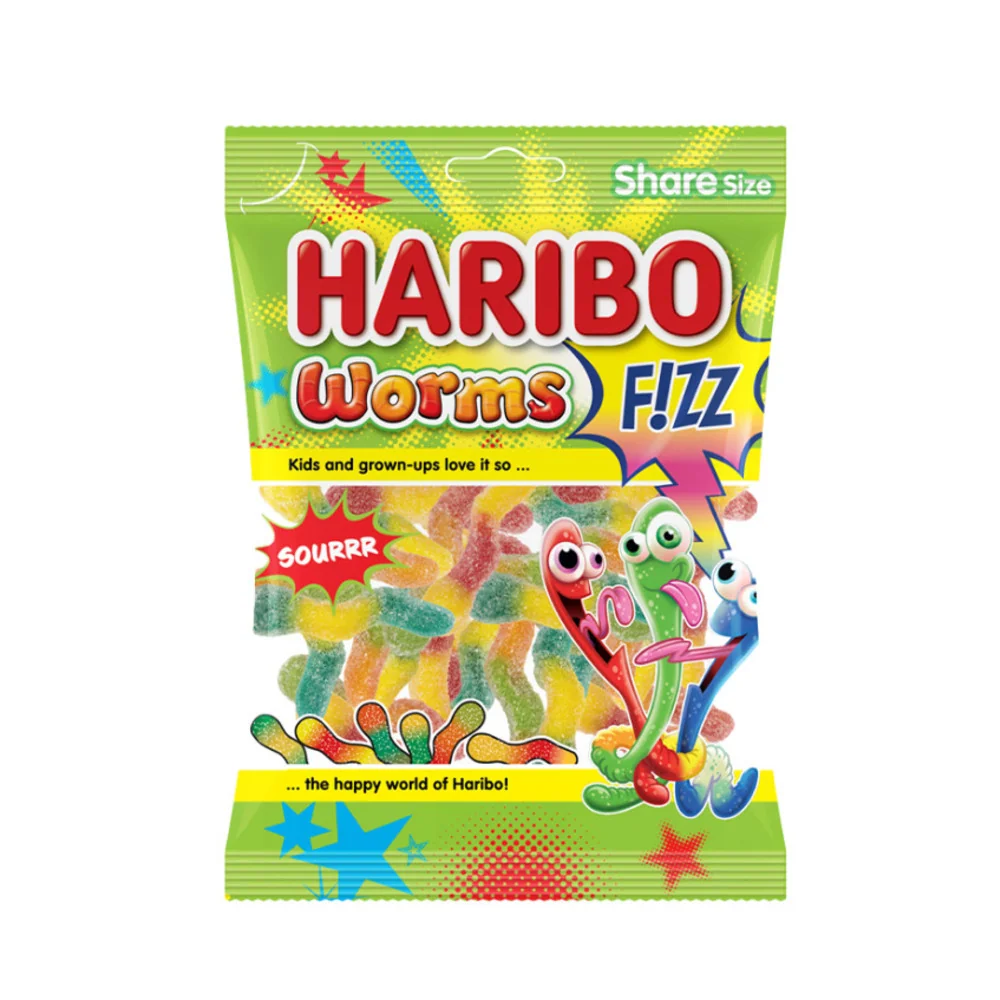 Мармелад жевательный Haribo Шипучие Червячки, 70 гр
